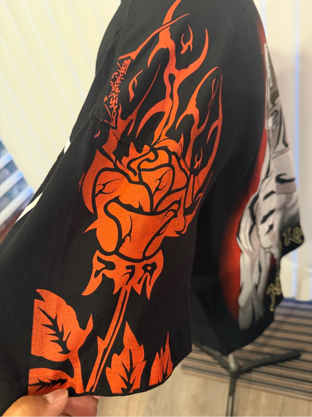 Civil Regime Jujutsu Kaisen Black & Red Graphic Men’s Shirt XL o/s - Picture 5 of 6